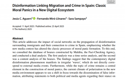 Disinformation Linking Migration and Crime in Spain: Classic Moral Panics in a New Digital Ecosystem